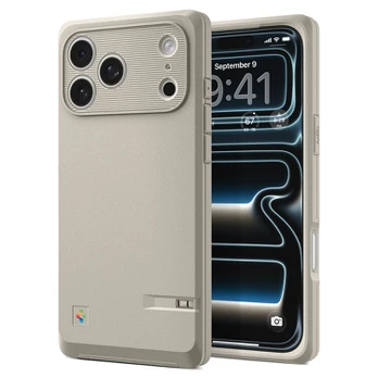 Pilkas (Stone) dėklas Apple iPhone 17 Pro telefonui "Spigen Classic LS Magsafe"