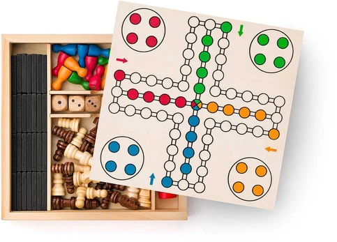 Olymptoy Chess & Ludo & Checkers & 6 Dice &Domino