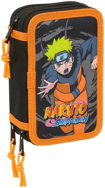 Safta Naruto Shippuden triple pencil case 37pcs