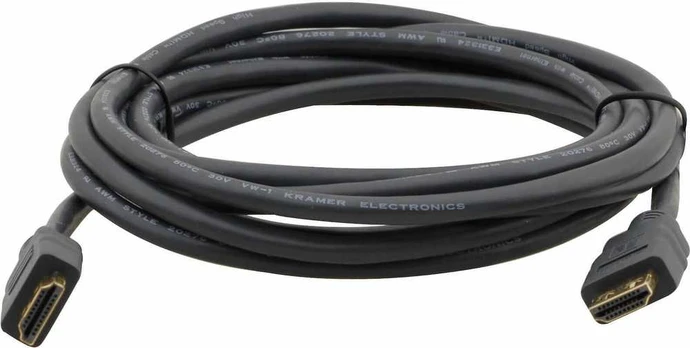 Kramer Electronics C-MHM/MHM, 1.8 m, HDMI Type A (Standard), HDMI Type A (Standard), Juodas