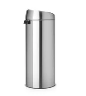 Brabantia Touch Bin, 30L Round Plastic, Nerūdijantis plienas