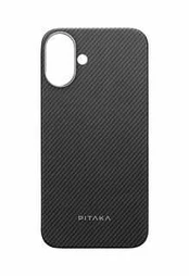 Dėklas Pitaka Ultra-Slim Case, Juodas/Pilkas Twill - iPhone 16 Plus