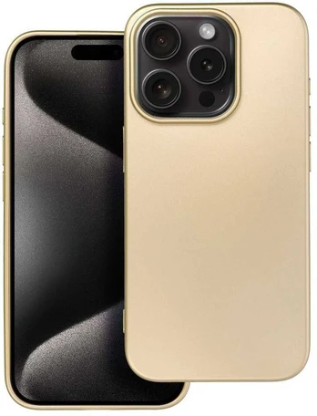 Dėklas Oem METALLIC Case for IPHONE 15 PRO PRO auksinis