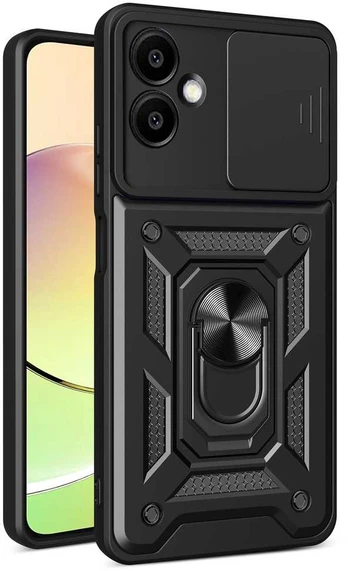 Dėklas Telforceone Defender Slide case for Samsung Galaxy A06 5G juodas