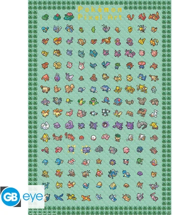 Abysse Pokemon - Maxi Poster - Pixel Art