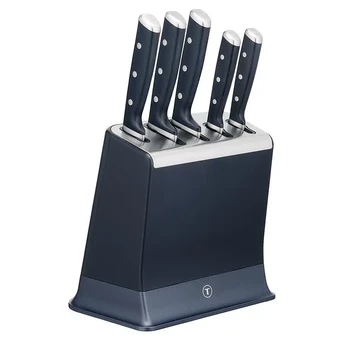 Tefal EverSharp 5-pc Peilis Set and Peilis Block w/ Integrated Sharpener