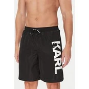 KARL LAGERFELD Plaukimo šortai A1M46009 Juoda Regular Fit