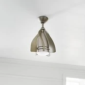 LED lubų ventiliatorius "Terna", nikelio/kremo spalvos