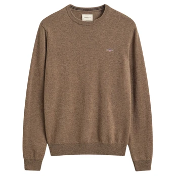 Megztinis vyrams, Ruda, Superfine lambswool c-neck