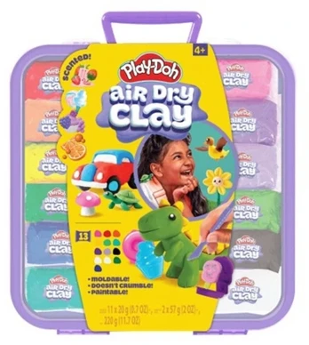 Play-Doh ilmakuivuva savi lilassa salkussa