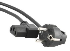 CABLE POWER ANGLED VDE 1.8M/10A PC-186A-VDE GEMBIRD