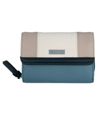 Tom Tailor moteriška piniginė JUNA WT*010670, mėlyna/smėlio spalvos, S