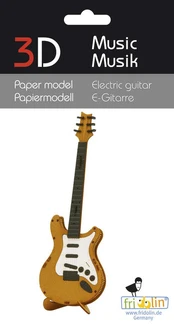 Popierinis 3D konstruktorius Fridolin Elektrinė gitara FR-15748