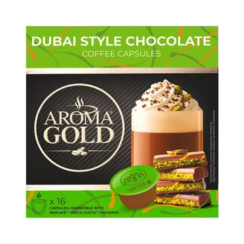 Kavos kapsulės AROMA GOLD DUBAI STYLE CHOCOLATE, 16 vnt.