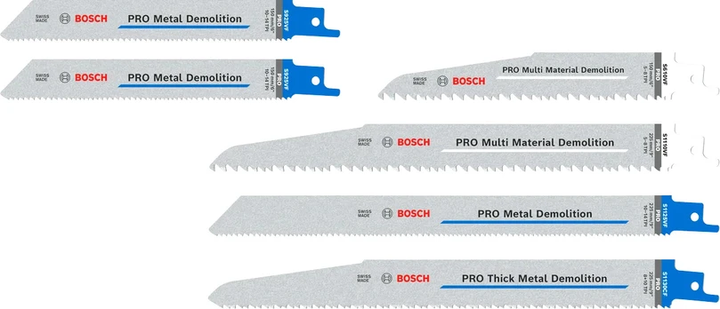 Bosch PRO Demolition peilių rinkinys 6 vnt.