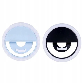 Led žiedinė selfie lempa telefonui usb