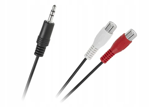 Cabletech Jack 3.5 kištukas - 2 Rca lizdai 25cm