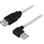 Kabelis DELTACO USB 2.0 ilgintuvas, kampinis, 0.2m / USB2-102A kaina