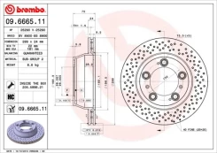 Stabdžių diskas BREMBO 09.6665.11 kaina