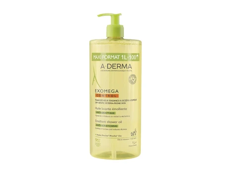 A Derma EXOMEGA CONTROL emollient shower oil 1000 ml