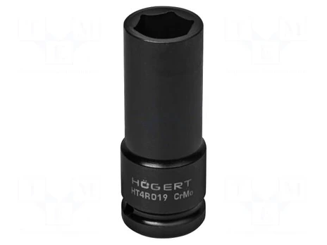 Socket | 6-angles,socket spanner,impact | HEX 19mm | 1/2" | long
