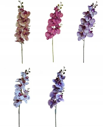 Dirbtinės orchidėjos gėlės dekoratyvinė šakelė 100 cm