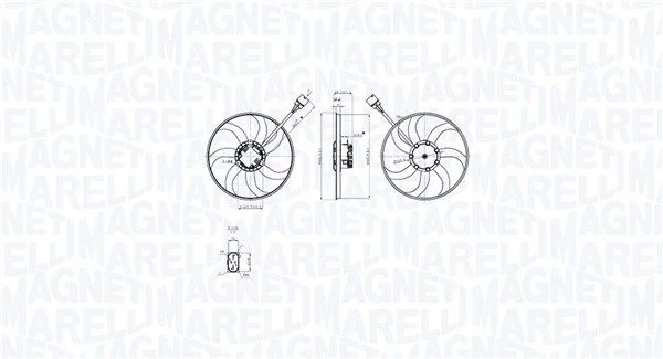 Ventiliatorius, radiatoriaus MAGNETI MARELLI 069422875010