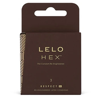 LELO HEX Prezervatyvai Respect XL 3 vnt.