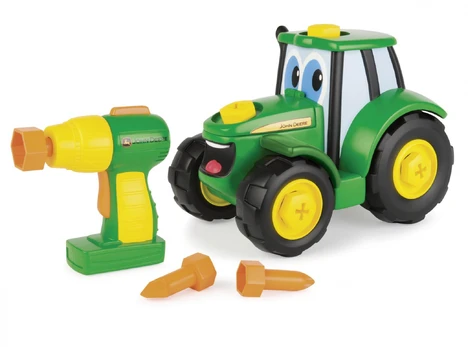 Žaislinis traktorius John Deere Johnny 46655, geltona/žalia