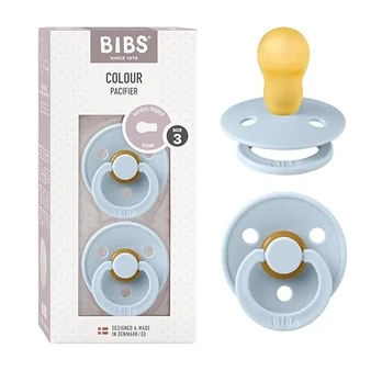Čiulptukas BIBS Colour 2 vnt. Lateksinis Persikinis 6–18 mėn.