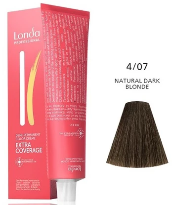 Plaukų dažai Kadus Professional Extra Coverage, 4/07, 60 ml