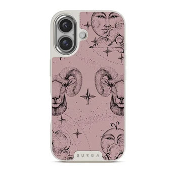 Aries - iPhone 16 Case, Elite Light (MagSafe) / Silver / Pink