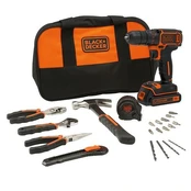 Black & Decker BD ATsuktuvas 18V/2x1,5Ah, BDCDC18HTSA kaina