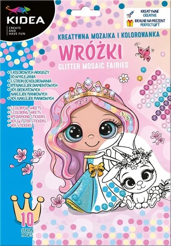 Kidea Mozaika su Lipdukais ir Spalvinimo Knyga