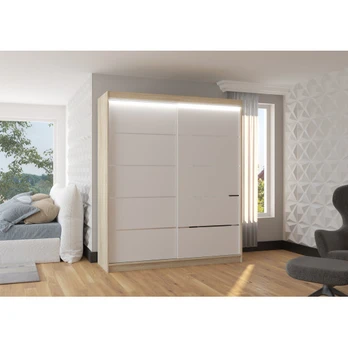 Sliding wardrobe with lighting LED SPECTRA 180