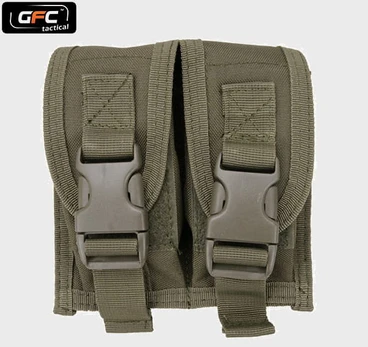 Dviguba Granatų Dėklas, Olive, GFC Tactical