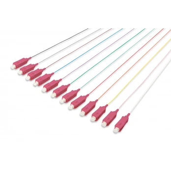 Fiber Optic Pigtail 12pcs, SC simplex, OM4 50/125, 2m, LSZH, 12 colors
