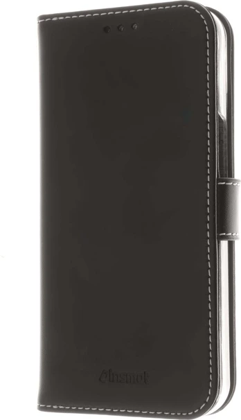 Insmat Exclusive Flip Case piniginės dėklas, iPhone 13, juodas