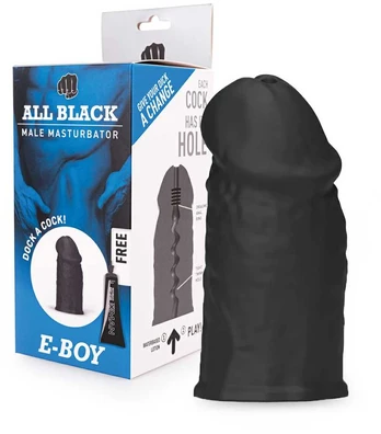 All Black All Juodas E-Boy Masturbator