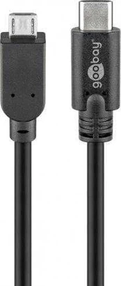 Goobay USB-C – micro-B USB laidas, 0,6 m juodas (JAB-2242227)