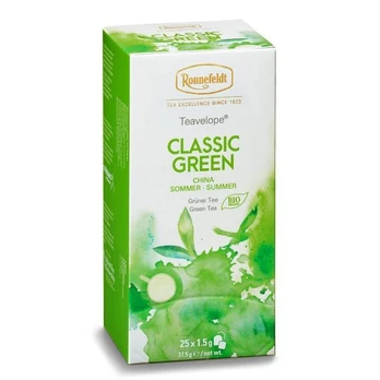 Ronnefeldt Arbata Teavelope® žalioji arbata Classic Green 25 vnt.