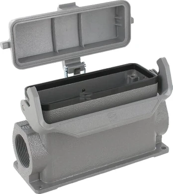 Enclosure: for rectangular connectors | Han | size 24B | with latch