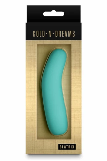 GOLD-N-DREAMS Beatrix Turquoise Rechargeable Silicone Device IPX7