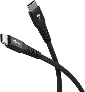 Cable | USB 2.0 | USB C plug,both sides | 1m | black | 0.48Gbps | 60W | 3A