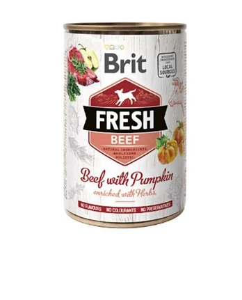 Brit Fresh konservai šunims jautiena Beef - Pumpkin, 400 g