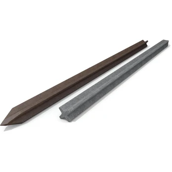 Kuolas X profilio 2,0m 70x70 mm plast. pilki