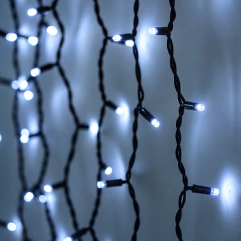 Lempučių užuolaida (šaltai baltos LED lemputės) PROLED IP67 2x2 m