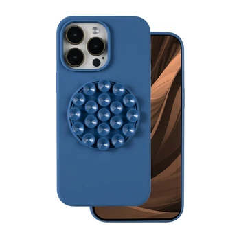 Dėklas Blue Silicone Stick case for iPhone 15 Pro Max 6,7' mėlynas