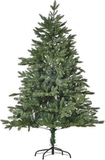 Aosom Dirbtinė Kalėdų eglutė, 150 cm, žalia