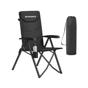 Kempingo kėdė juoda kaina